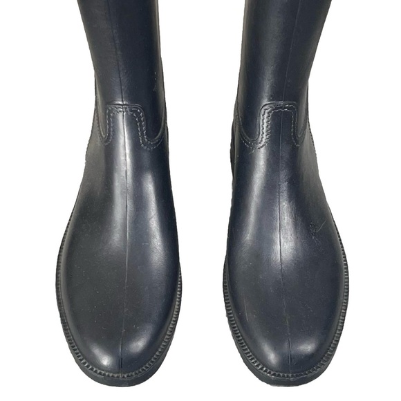 Women Dafna Winner Rubber Black Riding Boots Size US 8 UK 5 Eu 38 Equestrian - Picture 3 of 7